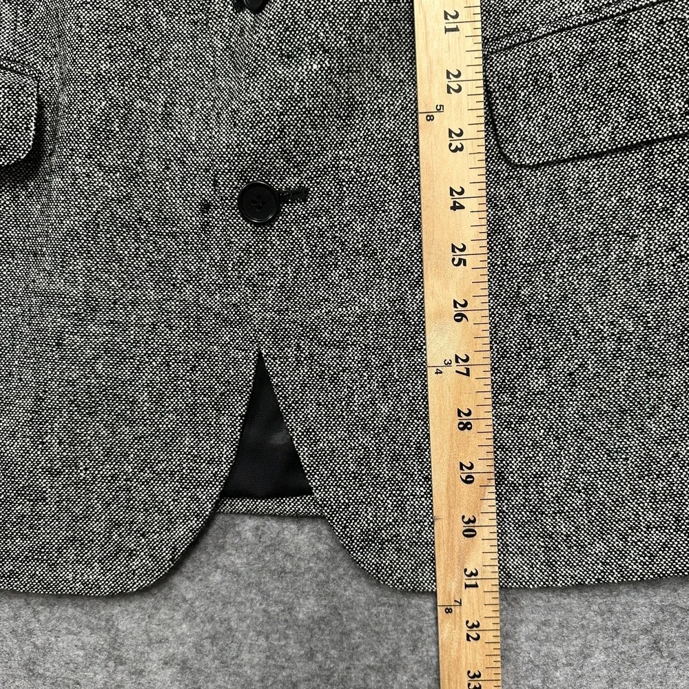 Vintage Roberto Vasalli 100% Silk Tweed Sport Coat Mens R42 Gray Yugoslavia‎